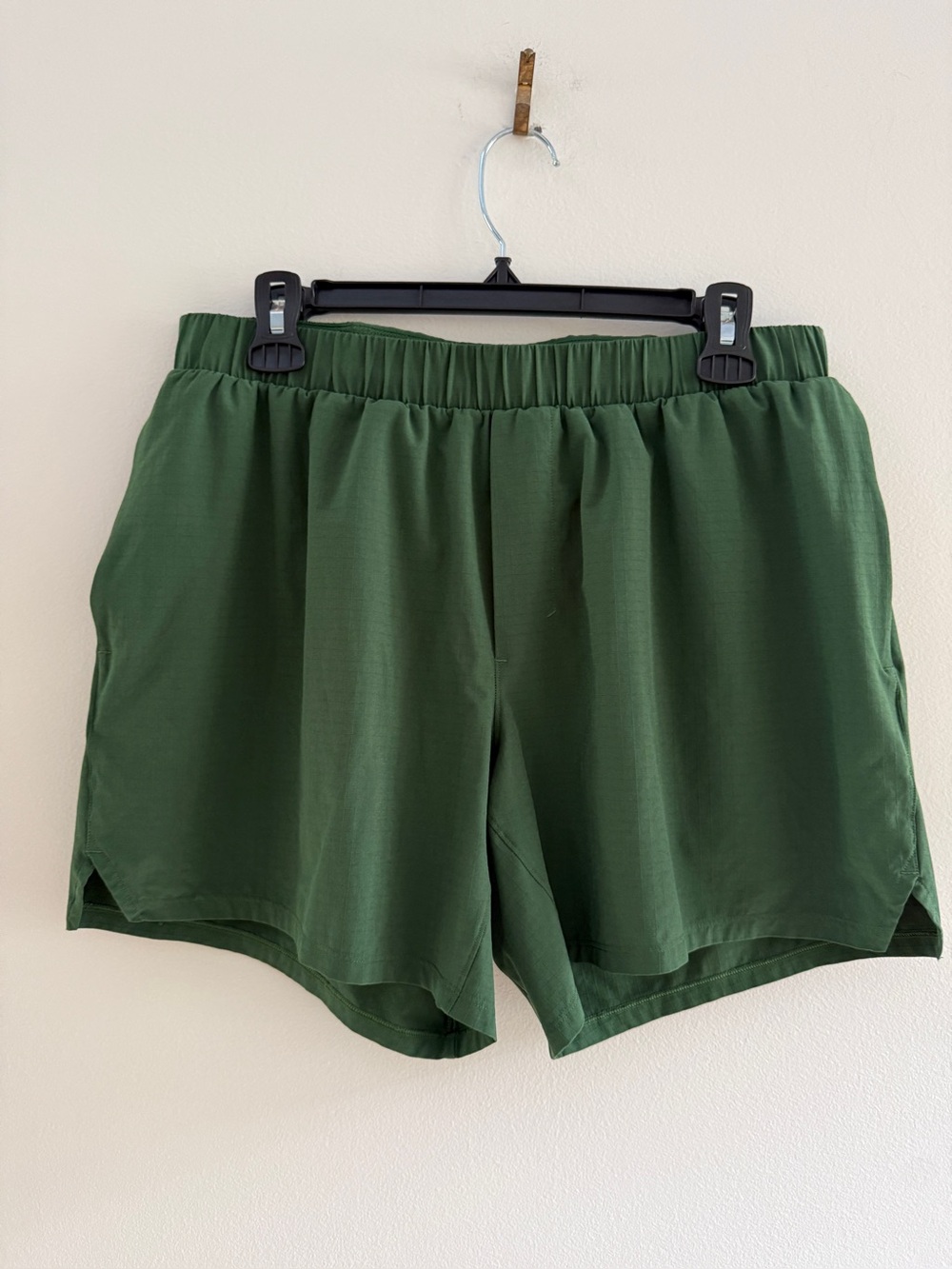 LULULEMON Mile Market Ripstop Linerless Running Shorts 6" Men's Green size L